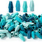 Mr. Pen Pencil Erasers Toppers - 120 Pack Blue Shades for Pencils and Eraser Caps