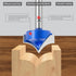 SMJXTOP 1/4" 1/2" 1,Carbide Shank Groove Point Cutting Roundover Router Bit Radius,Cutting Dia. Roundover Plunge Cutter