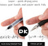 RIANCY 12 Pack Black Liquid Ink Rollerball Gel Pens, 0.5mm Extra Fine Point, Quick Drying for Journaling & Art