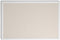 U Brands Farmhouse Linen Bulletin Board - White Frame Office Supplies, Natural, 20” x 30”