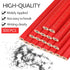 Lincia 300 Pcs Carpenter Pencils - 7 Inch Octagonal Flat Marking Pencils for Woodworking, Red