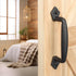 Sliding Rustic Barn Door Handles, 8 Inch Heavy Duty Large Design Pull for DIY Sliding Barn Door, Matte Black