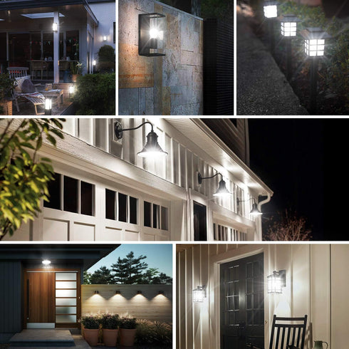 6-Pack Dusk to Dawn LED Light Bulbs, A19 11W (100Watt Equivalent), E26 Basic, 1200LM, Daylight White 5000K