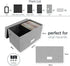Vinyl Record Storage Box Set of 2, Grey Case with Lid Holds up to 160 Albums, CD Crate Organizer for 7"/45 RPM LPs