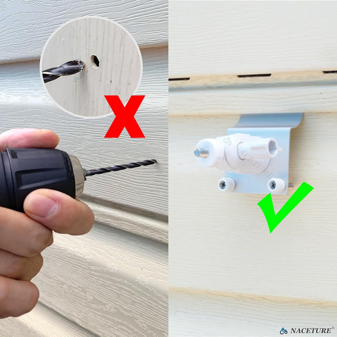2 Pack 360 90 (2) NACETURE Vinyl Siding Mount Compatible with Blink Camera Outside with Swivel & Tilt Adjustment