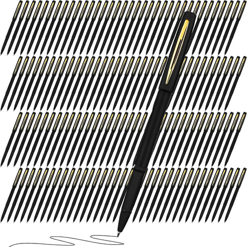 Outus 150 Pcs Black Gel Ink Pens, Ultra Fine Point Rollerball Pens for Office, School, Writing, Sketching