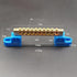 2Pcs Gold Terminal Bus Bar, Terminal Blocks, Copper Wires Grounding Bars