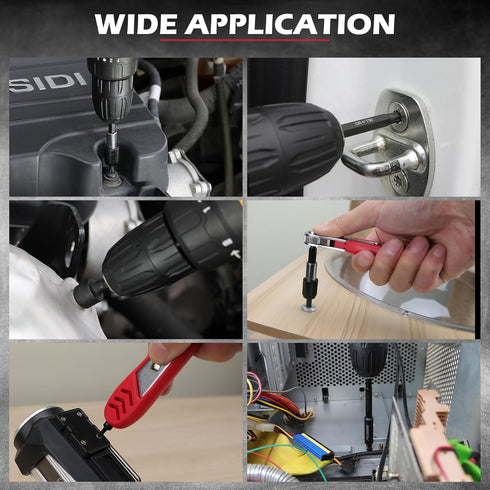 232-Piece Set, Set Ultimate Screwdriver Bit Cr-V Impact Driver Bit Includes Security Bits,Nut Driver, Ratchet Wrench