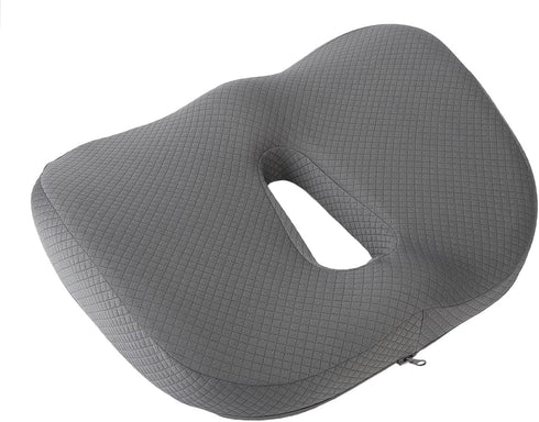 CLZothique Tailbone Orthopedic Donut Pillow, Memory Foam Donut Seat Cushion with Ring Design and Front Groove