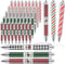 Cholemy 200 Pcs Christmas Pens Bulk, Xmas Novelty Ballpoint Pens, 0.7mm Black Ink for School Office Home Gifts