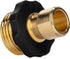 Camco Quick Hose Disconnect, 5/8" Brass and Steel, 1 Female & 3 Male Fittings, 4 Count, Automatic Shut-Off (20136)