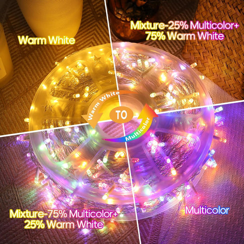 600 246FT 11 LED Christmas Lights Outdoor Waterproof, Twinkle Lights, Color Changing String Lights with Lighting Modes