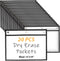 LOPYXBR 20 PCS Horizontal Job Ticket Holders 8.5x11 Inch Dry Erase Pockets Reusable