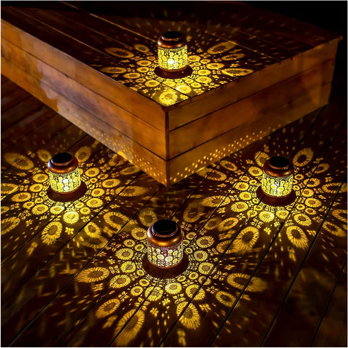 Sunflower Solar Lanterns Outdoor Waterproof Hanging Solar Lights Sunflower Gifts for Women/Men/Sunflower Lovers Gifts