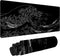 Japanese Sea Wave Extended Big Mouse Pad, XL Gaming Desk Pad 31.5x11.8inch, Non-Slip Base and Stitched Edge for Home