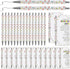 Sayglossy 45 Set Glitter Christmas Pens Gifts Bulk Christmas Employee Appreciation Gifts Ballpoint