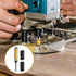 Nextpal 3 Set 1/4 Inch Trimming Pcs Double Bearing Flush Trim Router Bits with Converter, Shank Carbide Top and Bottom