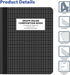 Better Office Products Quad Ruled Composition Book Notebook, 4 Pack, 80 Sheets, 4x4 Graph Ruled Paper, 9.75" x 7.5",