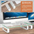 2 Pack Legs,HD02T-201 Hemudu Computer Monitor Stand Riser Multi Media Desktop Stand for Flat Screen LCD LED TV