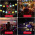 100 40 8 Solar String Lights Outdoor Led Feet Crystal Globe Lights with Lighting Modes, Waterproof Solar Powered Patio