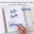 Spiral Notebook, 8.5" x 11", College Ruled, Hardcover Notebook with Numbered Pages, Blue