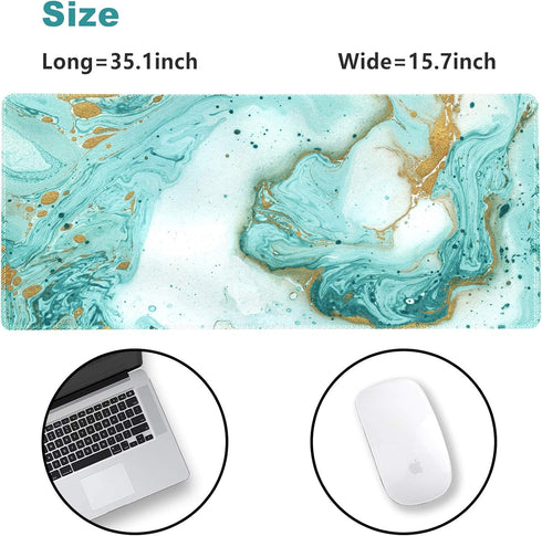 Extended Gaming Mouse Pad XXL, ArtSo Large Keyboard Mat, Non Slip Rubber Base for Work, Game, Office, Home