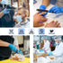 Safe Health NITRO-V Nitrile-Vinyl Synthetic Exam Disposable Gloves, Latex Free, Powder Free, Blue, Box of 100