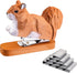 Yoption Wooden Animal Stapler, Squirrel Desktop Stitcher, Handmade with 1000 Staples Included