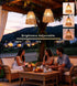 2 Pack Battery Operated Chandelier Outdoor Waterproof, Hanging Pendant Light with Remote Control for Gazebo, Pergola