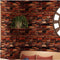 Yancorp 18" x 120" Brick Wallpaper Rust Red Peel and Stick Self Adhesive Wallpaper for Kitchen Backsplash