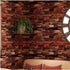 Yancorp 18" x 120" Brick Wallpaper Rust Red Peel and Stick Self Adhesive Wallpaper for Kitchen Backsplash