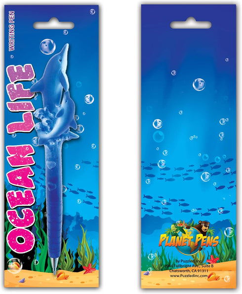 Planet Pens Dolphin and Calf Pen, Unique Office Supplies, Fun Pens for Kids and Adults