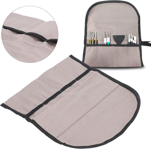 Tool Roll Up Bag, Multi-Purpose Canvas Pouch for Woodworking Hand Tool Storage, Best Gift for Carpenter