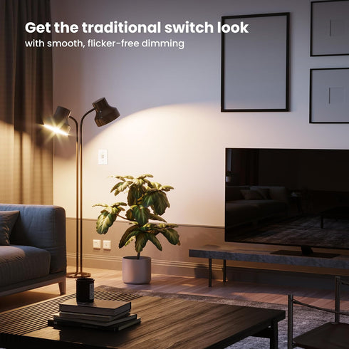 Dimmer Dimmable Bulbs, 3-Way, DIM/Toggle/2, 2 Pack Feit Electric Toggle with Light Switch for LED Light Single Pole