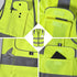High Visibility Safety Vest for Men, 9 Pockets, Reflective Strips, ANSI Compliant, XG100-Yellow X-Large