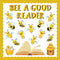 JarThenaAMCS Bee Bulletin Board Decoration Set – A Good Reader Letter Cut-Outs, Yellow Summer Bee Theme with Glue Points