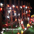 33ft 50 C9 Brizled Red & White Christmas Lights, LED Faceted String Lights Outdoor, Linkable Christmas Tree Light, UL