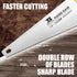 14 in. Pro Hand Saw, 11 TPI Fine-Cut Soft-Grip Hardpoint Handsaw Perfect for Sawing, Trimming, Gardening, Cutting Wood, Drywall, Plastic Pipes, Sharp Blade, Ergonomic Non-Slip Handle by B BOSI TOOLS