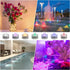 KOABY 12 Pack Warm White Submersible LED Lights, Waterproof Flameless Submersible Lights for Decor