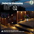 16 Pack, SOLPEX Solar Deck Lights Outdoor Solar Step Lights Waterproof Led Solar lights for Outdoor Stairs, Step