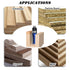 BENESOON 4PCS Set 1/4 Inch 1/2", 3/4", 1", 1-1/2" 1/2" Trimming Pattern Template Router Bit Shank, Cutting Depth, Dia