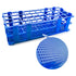 3 Packs Blue Plastic Test Tube Rack, Detachable Holder for 20mm Test Tubes, 40 Holes Lab Test Tube Rack