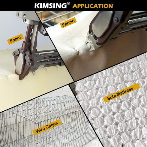 HR-22 15 Gauge 3/4'' Crown Galvanized D-Rings Hog Rings D Ring Staples for HR22 Plier, 1600 PCS/BOX