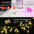 20FT 40 24 OMIKA Battery Powered String Lights, LED Color Changing Battery Operated Christmas Light, USB Powered