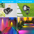 Lights,8W Control,2-in 1 85-265V (1 OurLeeme Lawn Flood Light Stake, RGB Spot Outdoor LED Flood Light Waterproof Garden
