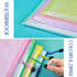 LEOBRO 4 Pack Mesh Zipper Pouch, 13.2"x 9.2" A4 Size Bags with Zipper, Plastic Envelopes for Organization & Travel