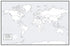 Large Laminated World Outline Map Poster, 36” x 24”, Great for Classroom or Home Study, Free Dry Erase Marker