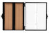 Heathrow Scientific 100 Place Microscope Slide Box, Cork Lining, Nickel-Plated Clasp, Black