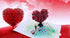 Liif Love Tree Couple 3D Greeting Pop Up Card, Happy Anniversary, Wedding, Birthday, for Wife, Husband, Large Size