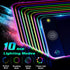 RGB LED Mouse Pad with 15W Wireless Charger, Extra Large Non-Slip Rubber Base Gaming Mousepad for PC